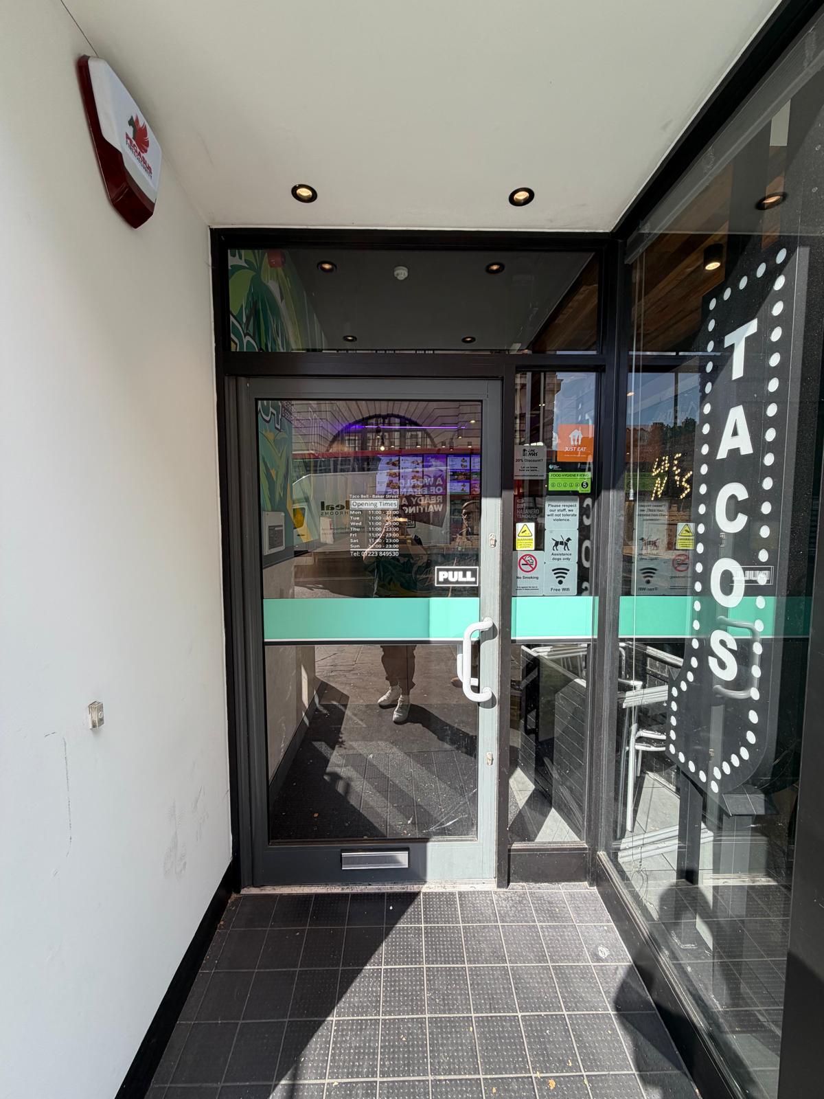 Professional commercial glazing at business premises